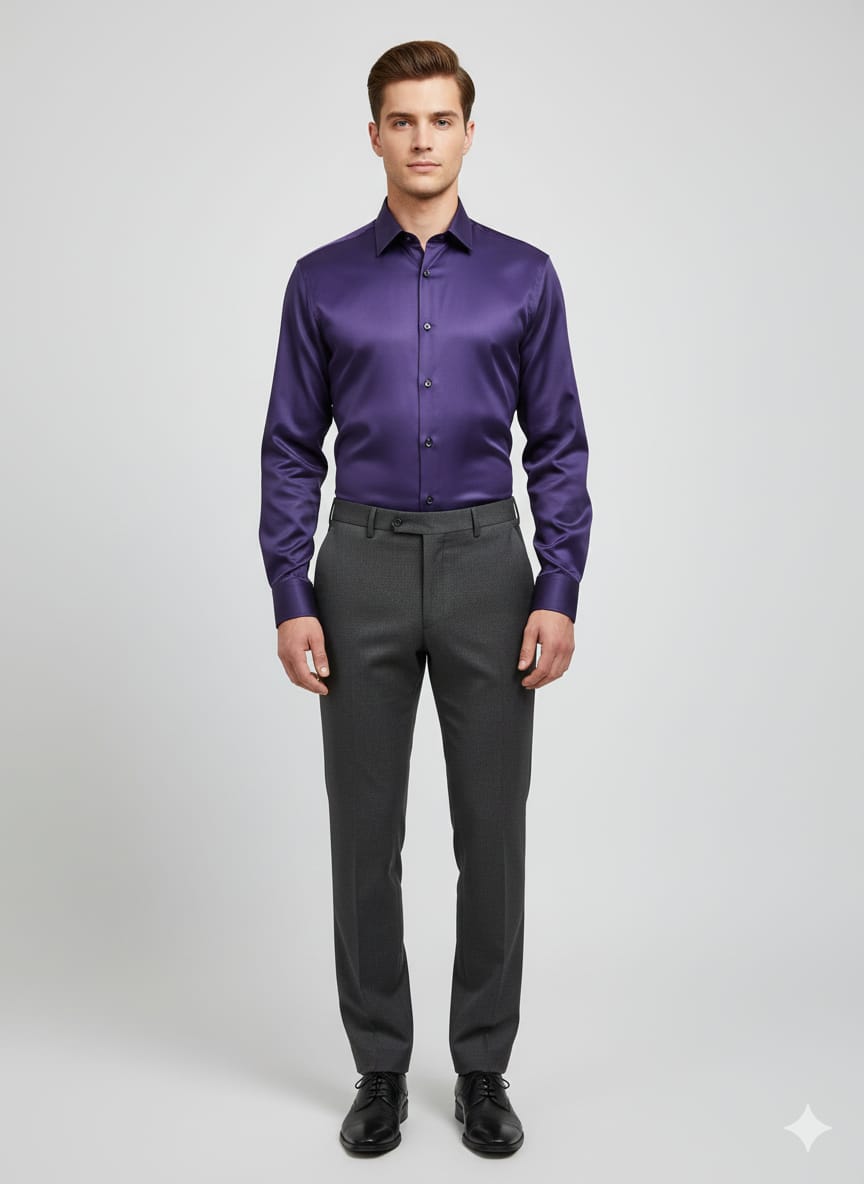 Men's solid party wear shirt