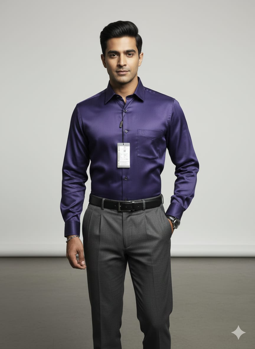 Men's solid party wear shirt