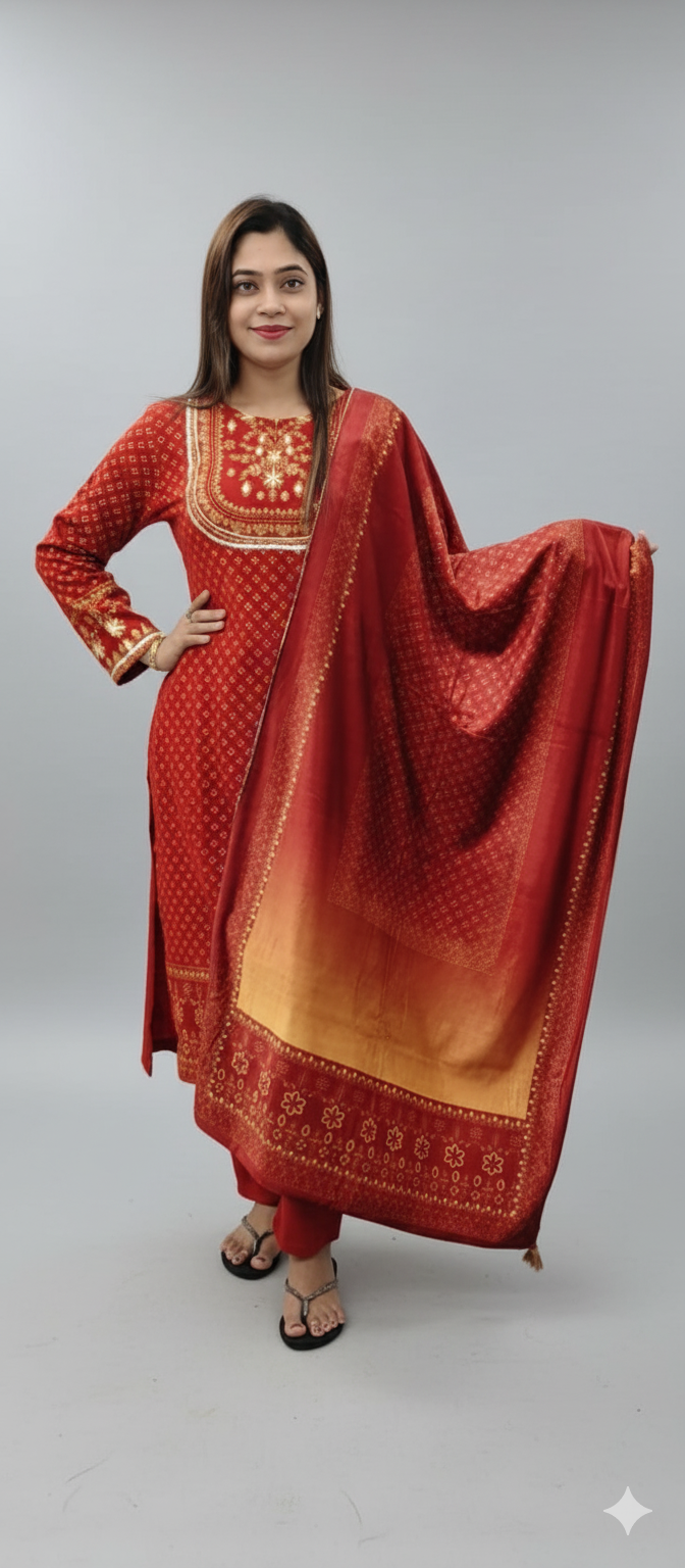 Woolen salwar suit