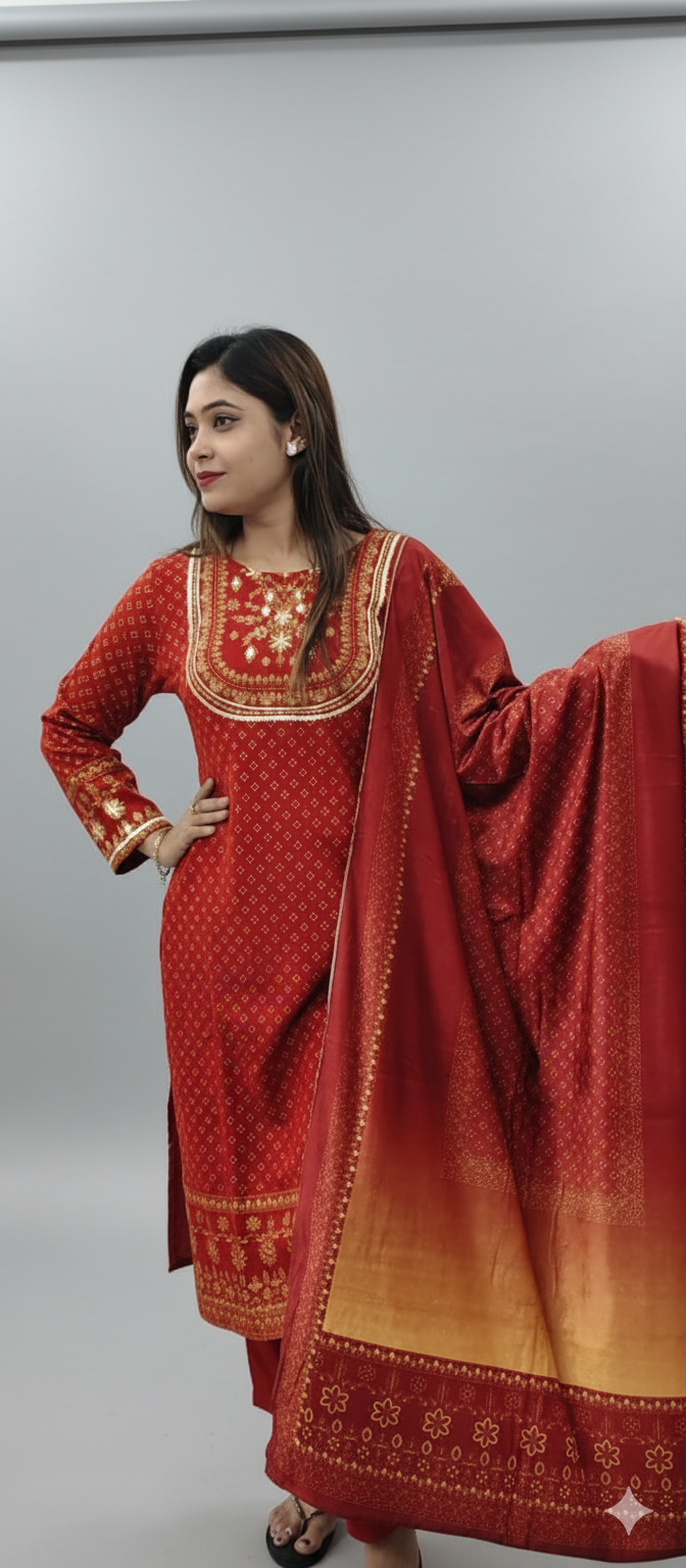 Woolen salwar suit