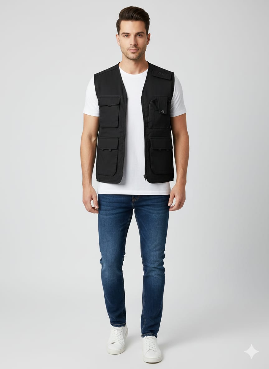 Sleeveless jacket