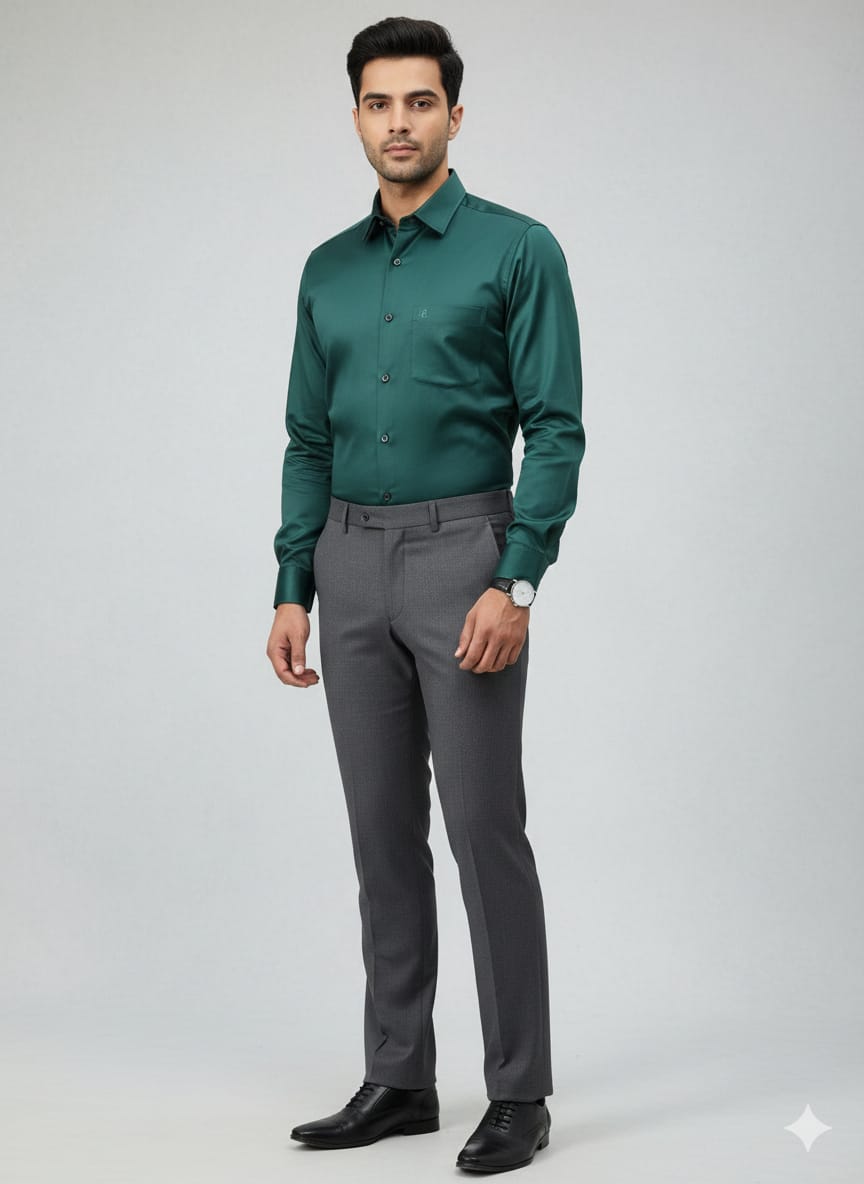 Men's solid party wear shirt